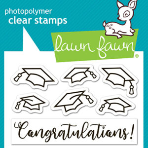 Lawn Fawn Stamp All the Grad Caps
