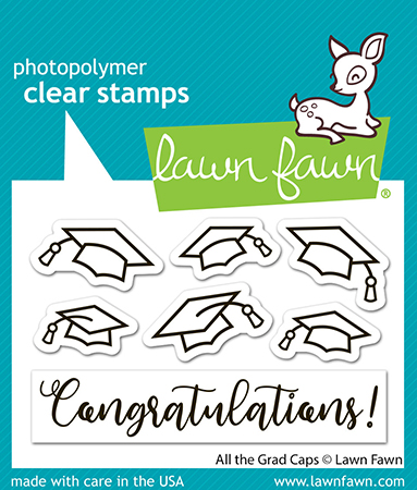 Lawn Fawn Stamp All the Grad Caps