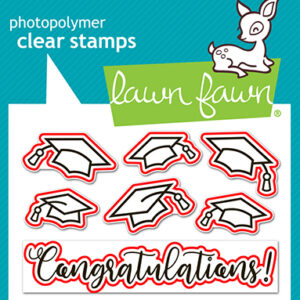 Lawn Fawn Die All the Grad Caps