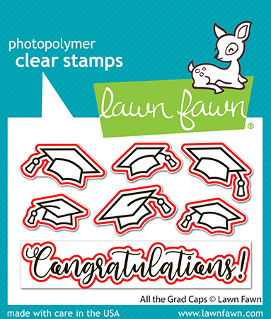 Lawn Fawn Die All the Grad Caps