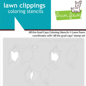 Lawn Fawn Stencil All the Grad Caps