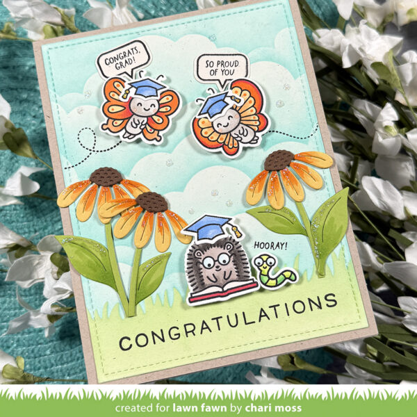Lawn Fawn Stamp Tiny Sentiments: Graduation
