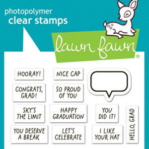 Lawn Fawn Stamp Tiny Sentiments: Graduation