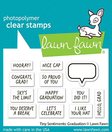 Lawn Fawn Stamp Tiny Sentiments: Graduation