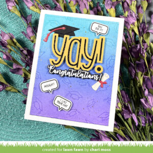 Lawn Fawn Die Tiny Sentiments: Graduation