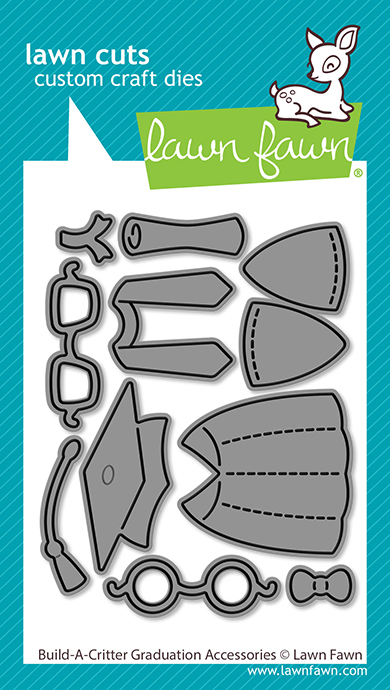 Lawn Fawn Die Build-a-critter Graduation Accessories