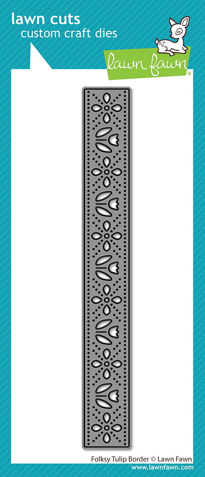 Lawn Fawn Die Folksy Tulip Border