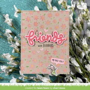Lawn Fawn Die Scripty Friends Outline Add-on