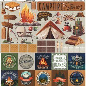 Rem Campfire Stories 12X12 Sticker