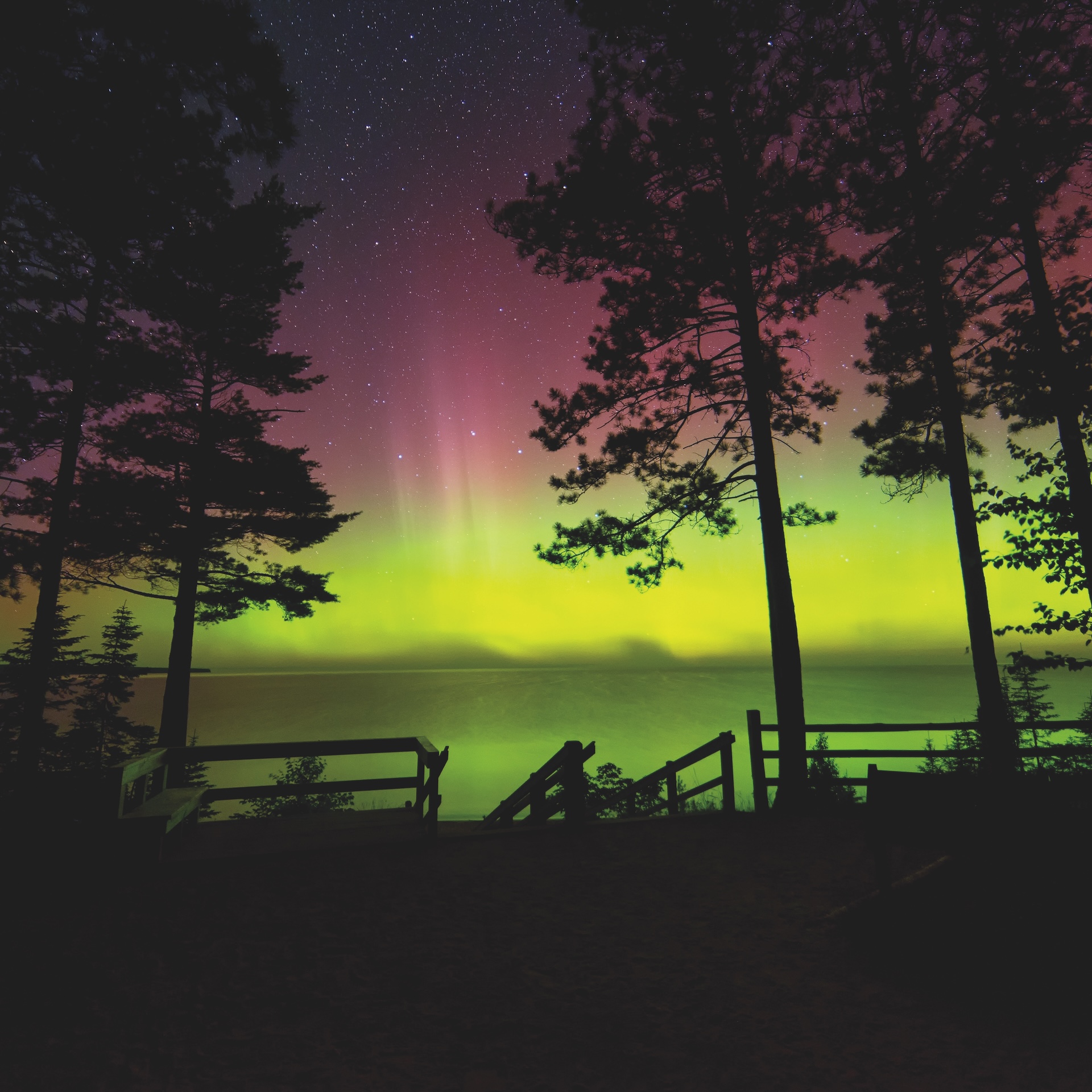 Rem Northern Lake Adventures 12X12 Northern Lights