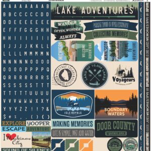 Rem Northern Lake Adventuresentures 12X12 Sticker