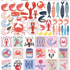 Rem Seafood Shack 12X12 Sticker