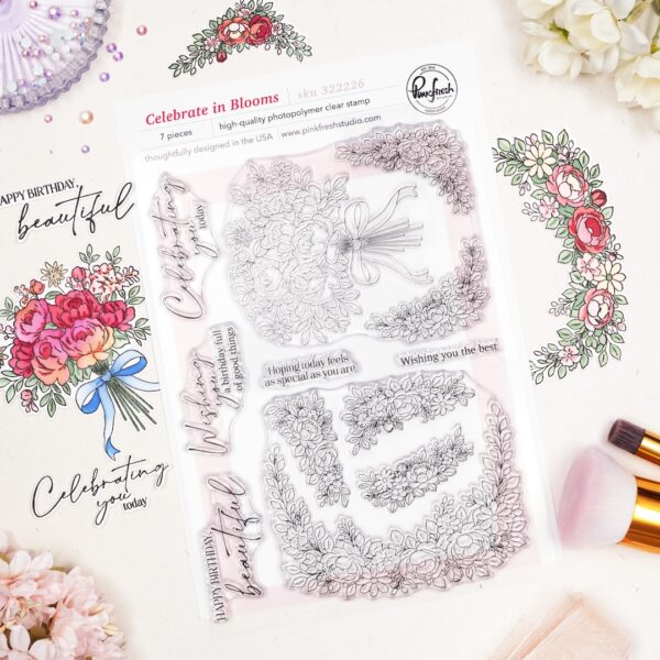 Pinkfresh Stamp Celebrate in Blooms