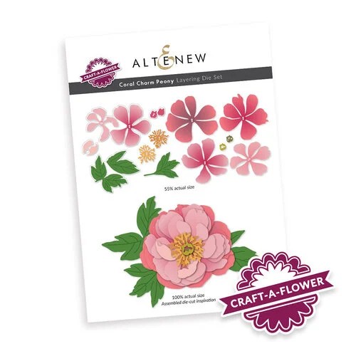 Altenew Die Craft A Flower Coral Charm Peony