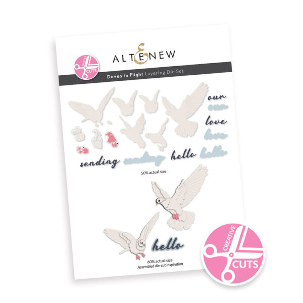 Altenew Die Layering Doves in Flight