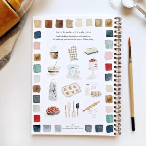 Emily Lex Watercolor Workbook Baking