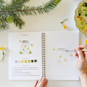 Emily Lex Watercolor Workbook Camping