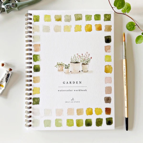 Emily Lex Watercolor Workbook Camping