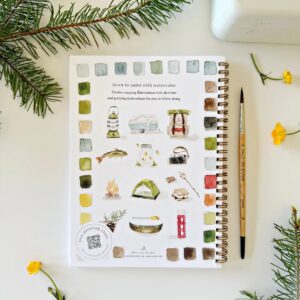 Emily Lex Watercolor Workbook Camping