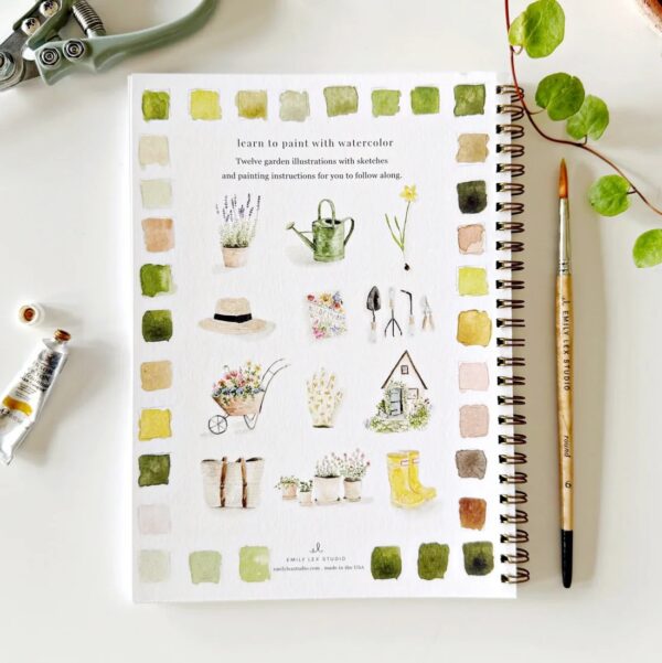Emily Lex Watercolor Workbook Garden