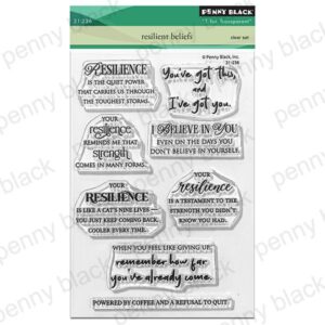 Penny Black Clear Stamp Resilient Beliefs
