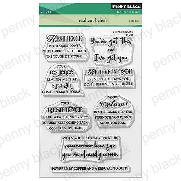 Penny Black Clear Stamp Resilient Beliefs