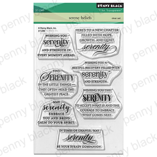 Penny Black Clear Stamp Serene Beliefs