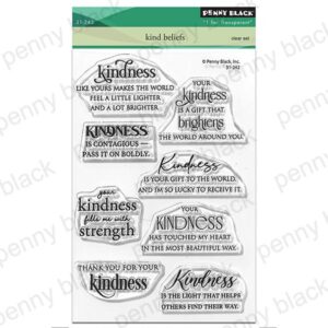 Penny Black Clear Stamp Kind Beliefs