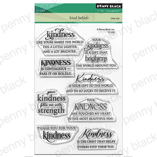 Penny Black Clear Stamp Kind Beliefs