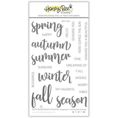 HONEY BEE BITTY BUZZWORDS SEASONS STAMP