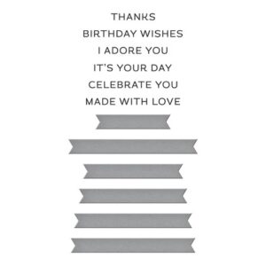 Spellbinders BP It's Your Day Senitment Strips