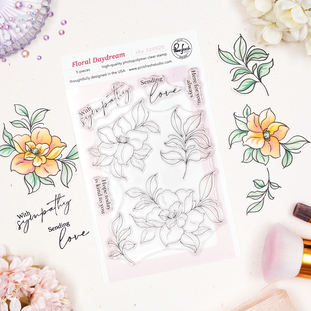 Pinkfresh Stamp Floral Daydream