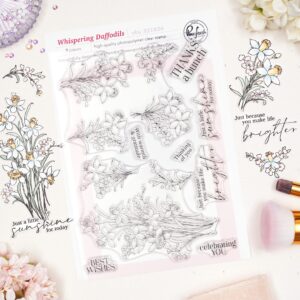 Pinkfresh Stamp Whispering Daffodils