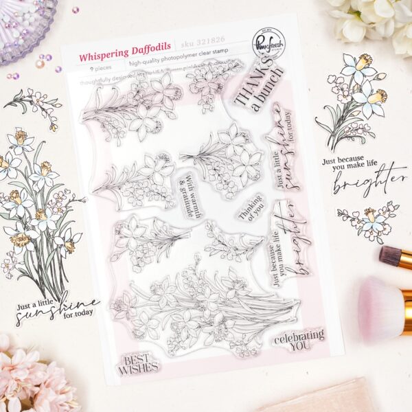 Pinkfresh Stamp Whispering Daffodils