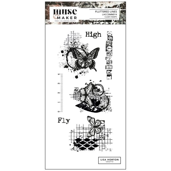 LH STAMP FLUTTERED LINES