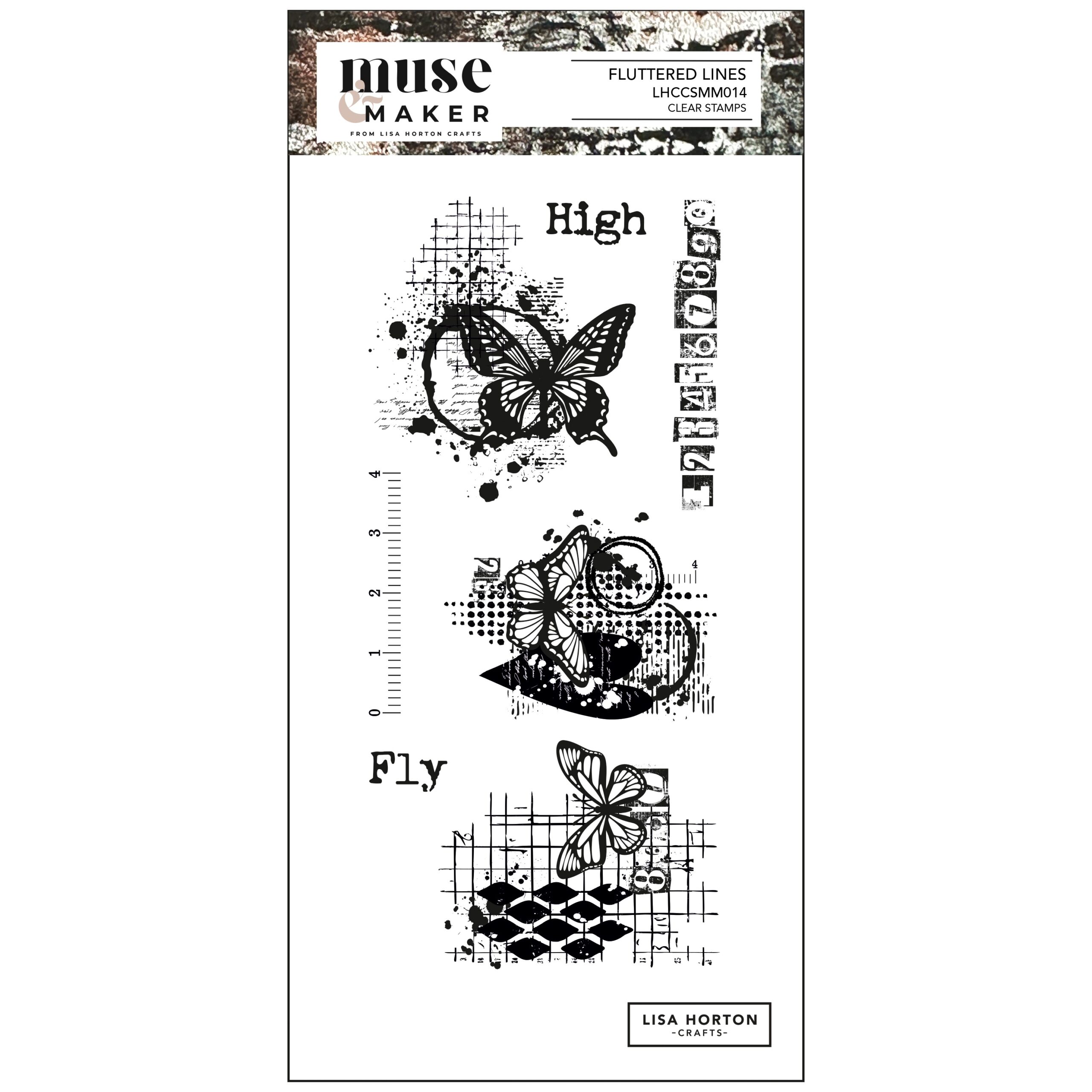 LH STAMP FLUTTERED LINES
