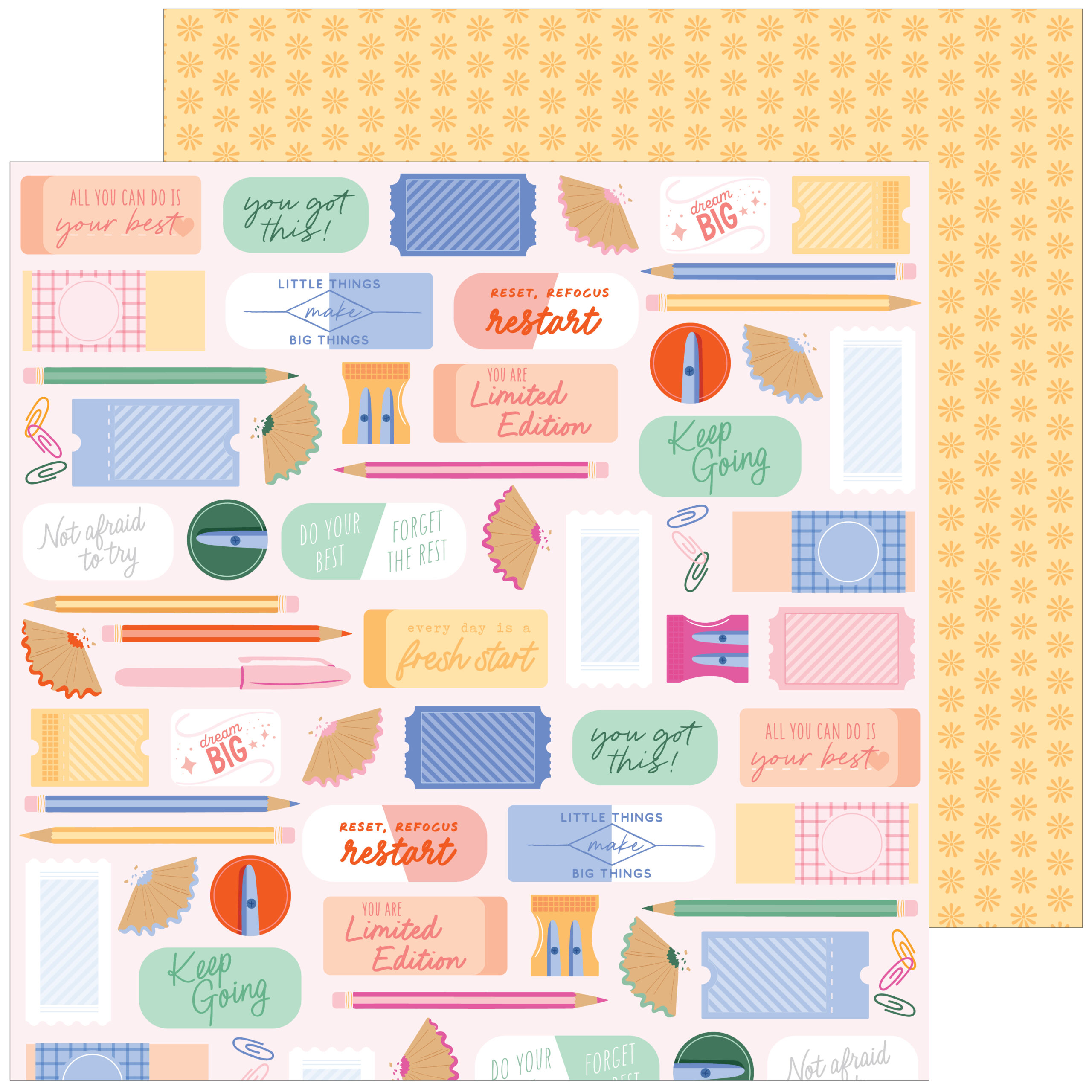 Pinkfresh Fresh Start 12X12 Begin Again