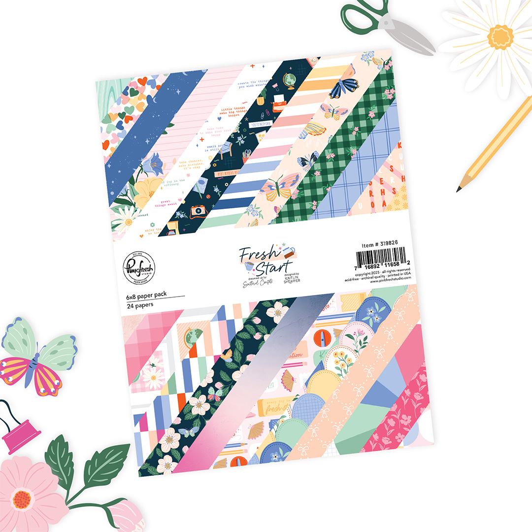 Pinkfresh Fresh Start 6X8 Paper Pack