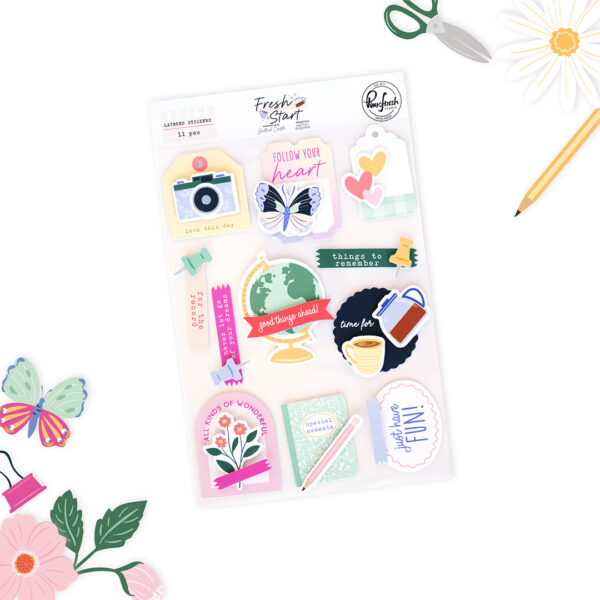 Pinkfresh Fresh Start Layered Stickers