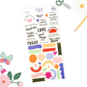 Pinkfresh Fresh Start Rub-ons
