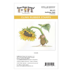 Spellbinders House Mouse Stamp Sunflower Walk