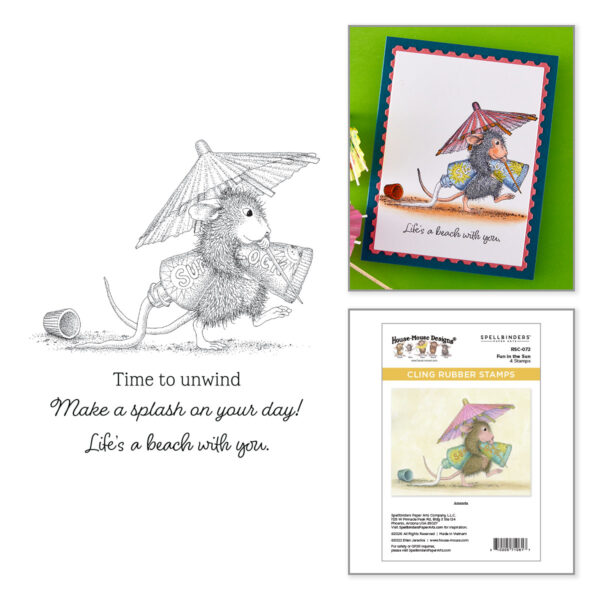 Spellbinders House Mouse Stamp Fun in the Sun
