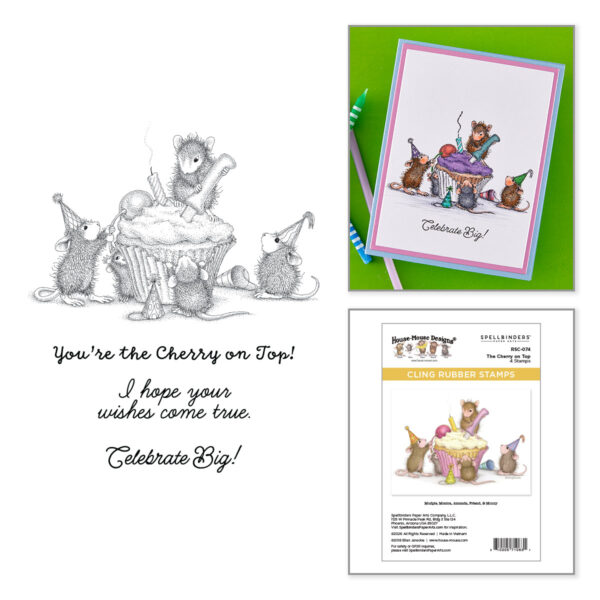 Spellbinders House Mouse Stamp the Cherry On Top