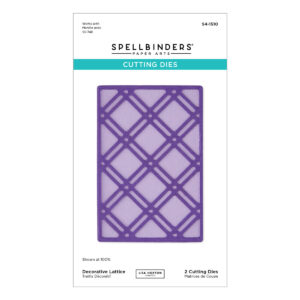 Spellbinders Decorative Lattice Etched Dies By Lisa Horton