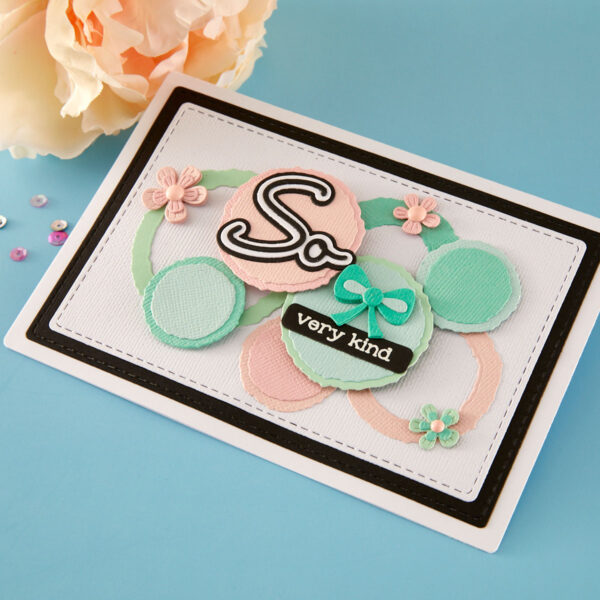 Spellbinders Ripped Edge Circles Etched Dies By Lisa Horton