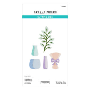 Spellbinders Containers and Foliage Etched Dies By Lisa Horton