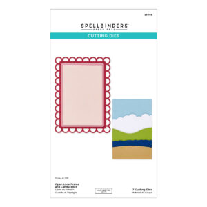 Spellbinders Open Lace Frame and Landscapes Etched Dies By Lisa Horton