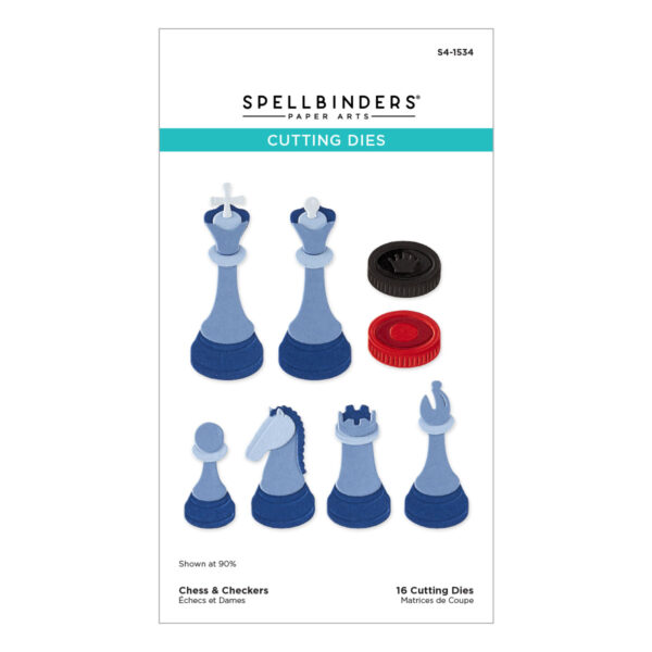Spellbinders Chess & Checkers Etched Dies Spellbinders Chess & Checkers Etched Dies