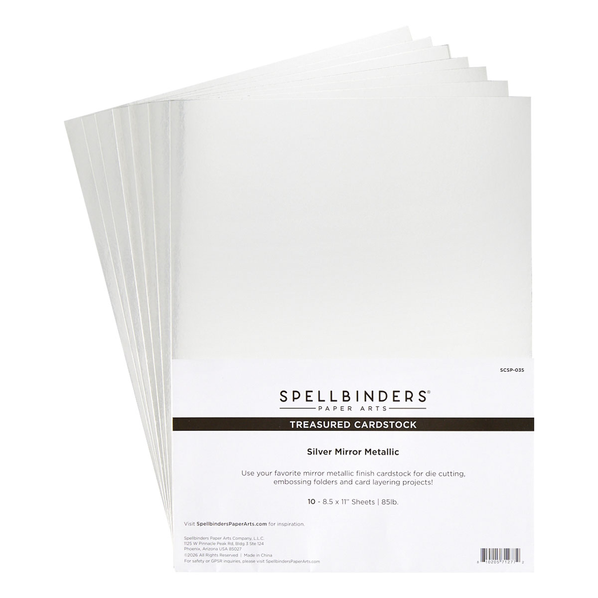 Spellbinders Silver Mirror Metallictreasured Cardstock