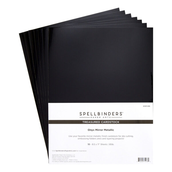 Spellbinders Onyx Mirror Metallic Treasured Cardstock